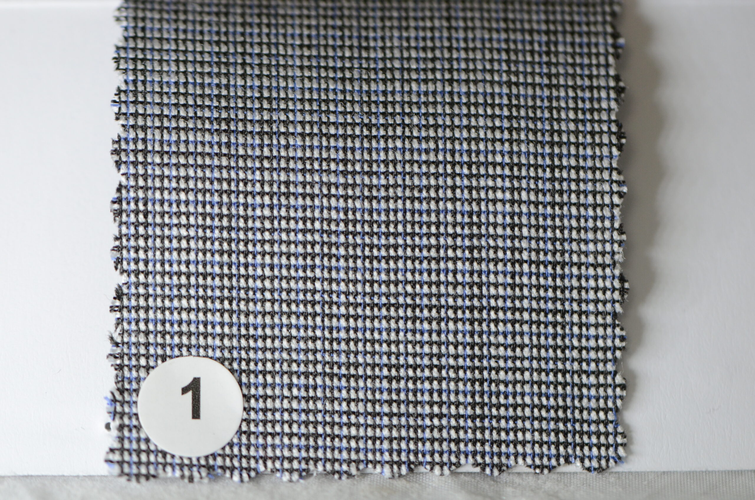 Augustus Imported Italian Fabric - grey with buish checks