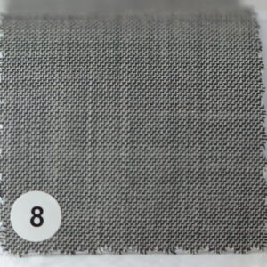 Augustus Imported Italian Fabric - lt grey with black strands
