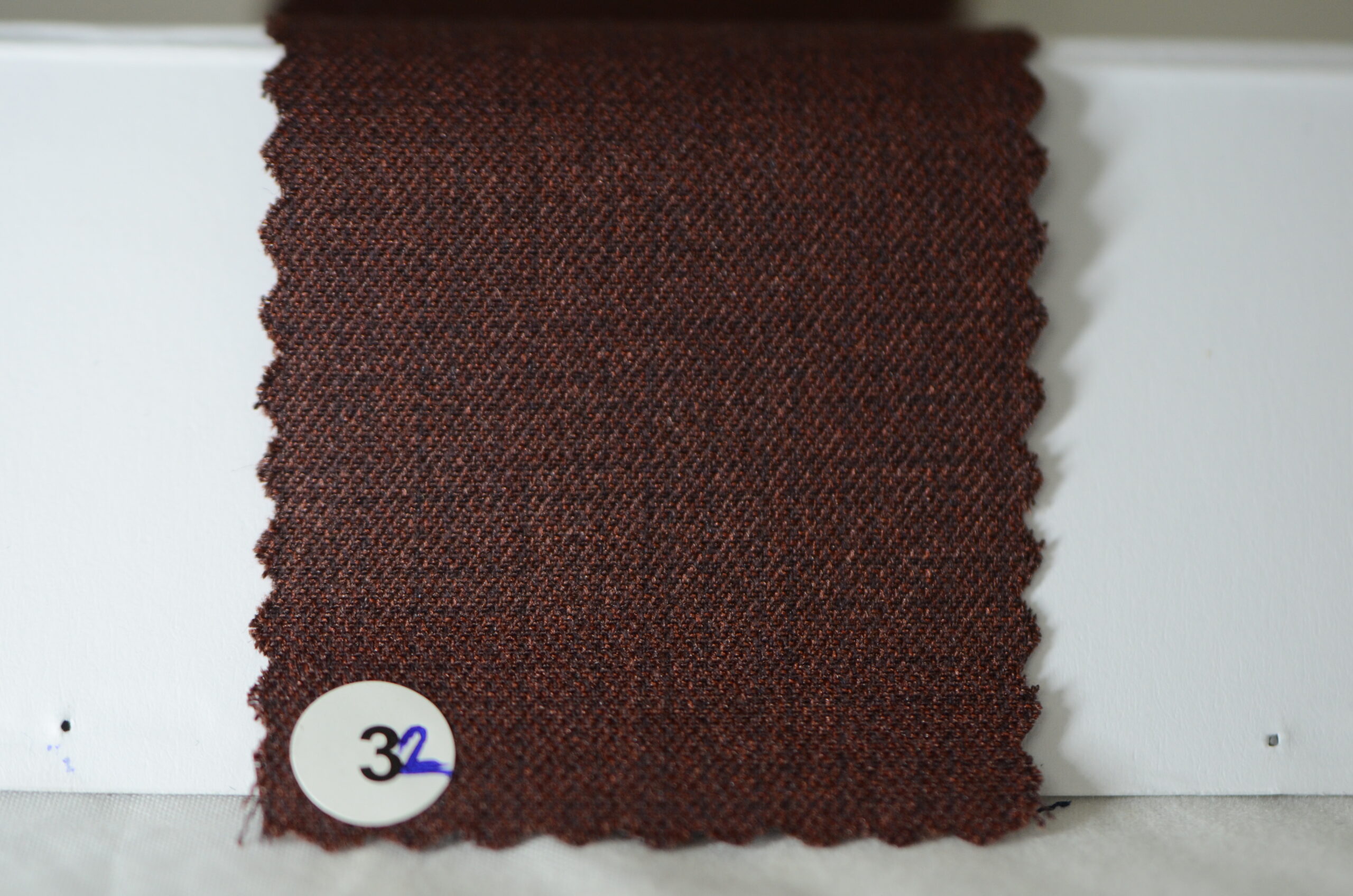 Augustus Imported Italian Fabric - brick brown