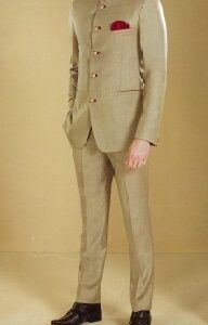 Men's Customised Sherwani Fawn
