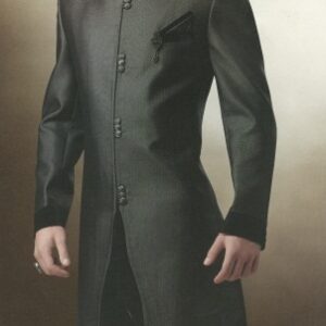 Men's Customised Sherwani Black