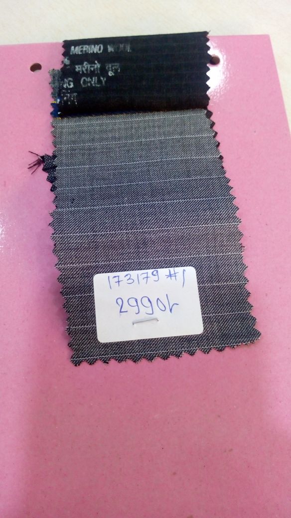 Light grey with thin pin stripes