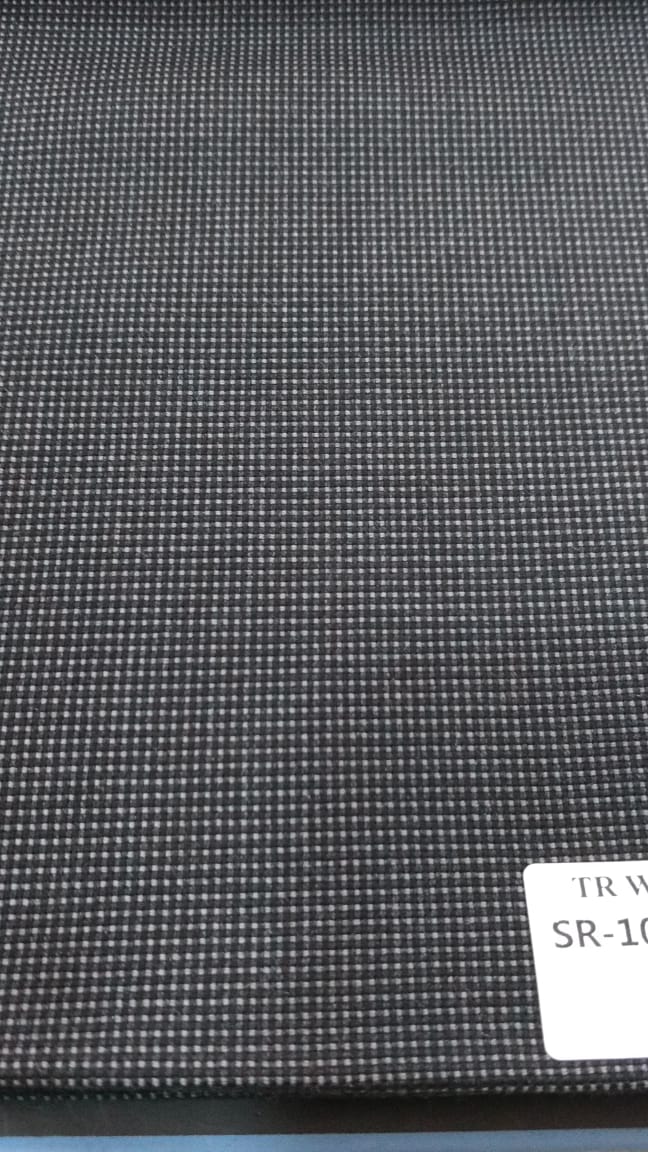 Stefano Rivetti imported fabric 2 pc suit (dark grey dotted)