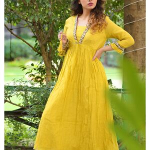 Green Chanderi dress