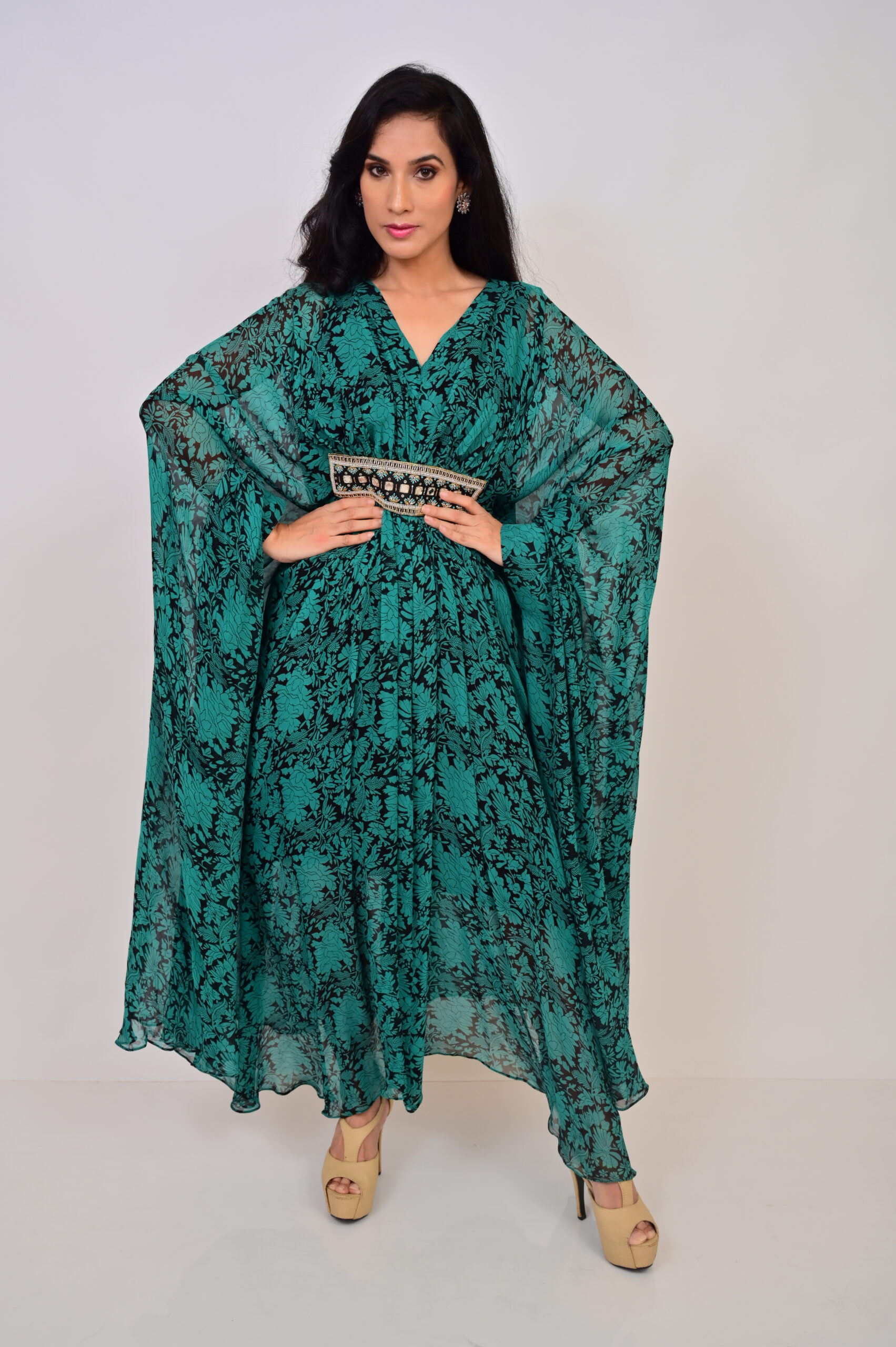 Georgette embroidered Kaftan