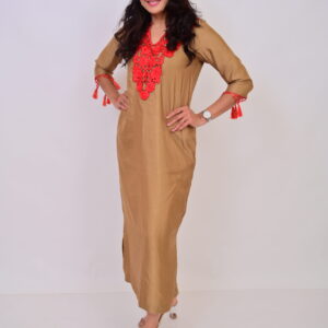 Dusty Gold long dress