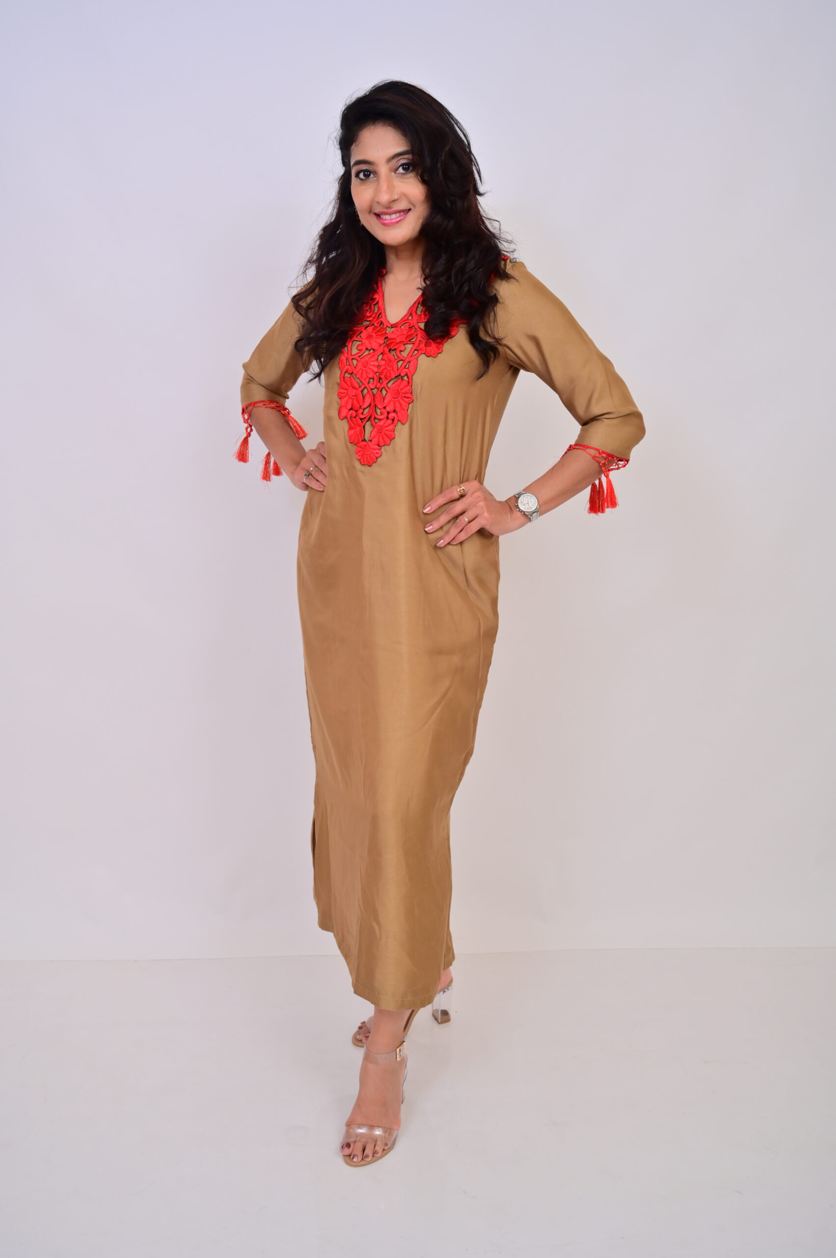 Dusty Gold long dress