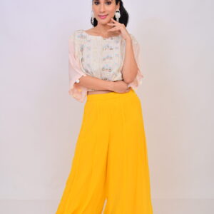 Kaftan top with Skirt pallazo