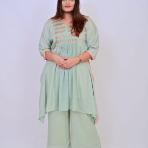 Embroidered kurti with Pallazo