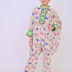 Floral kaftan cord set