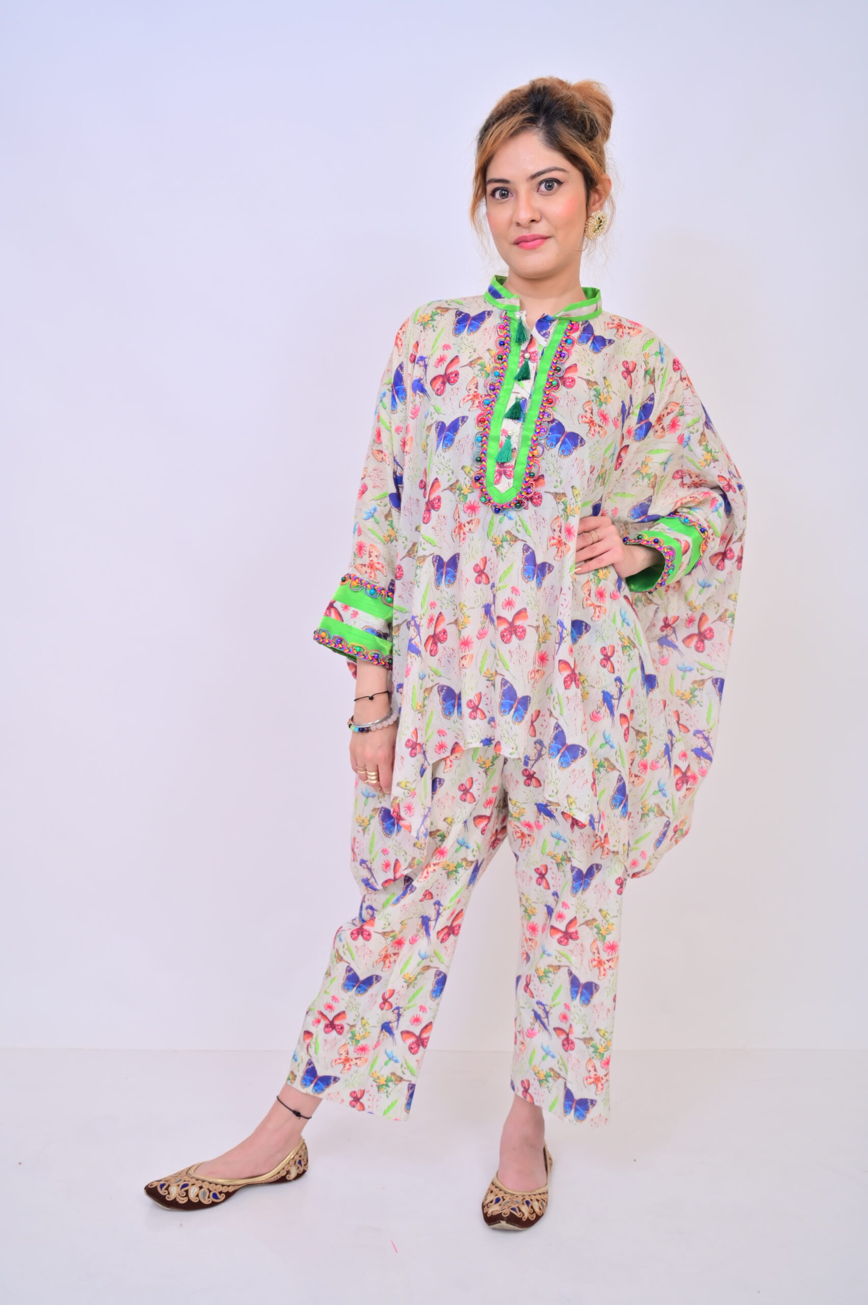 Floral kaftan cord set