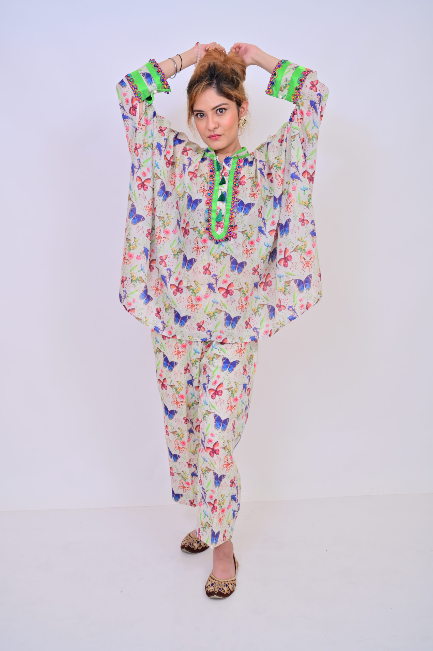 Floral kaftan cord set - Image 3