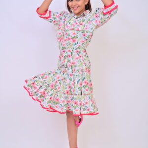 Floral frilly summer Dress