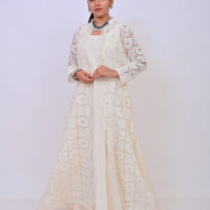 Gown with Organza Jacket