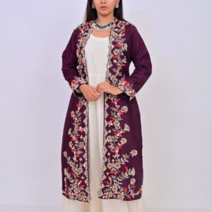 Indo western Jacket style gown