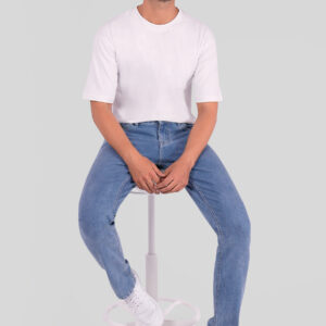 Straight Fit - Mid Blue