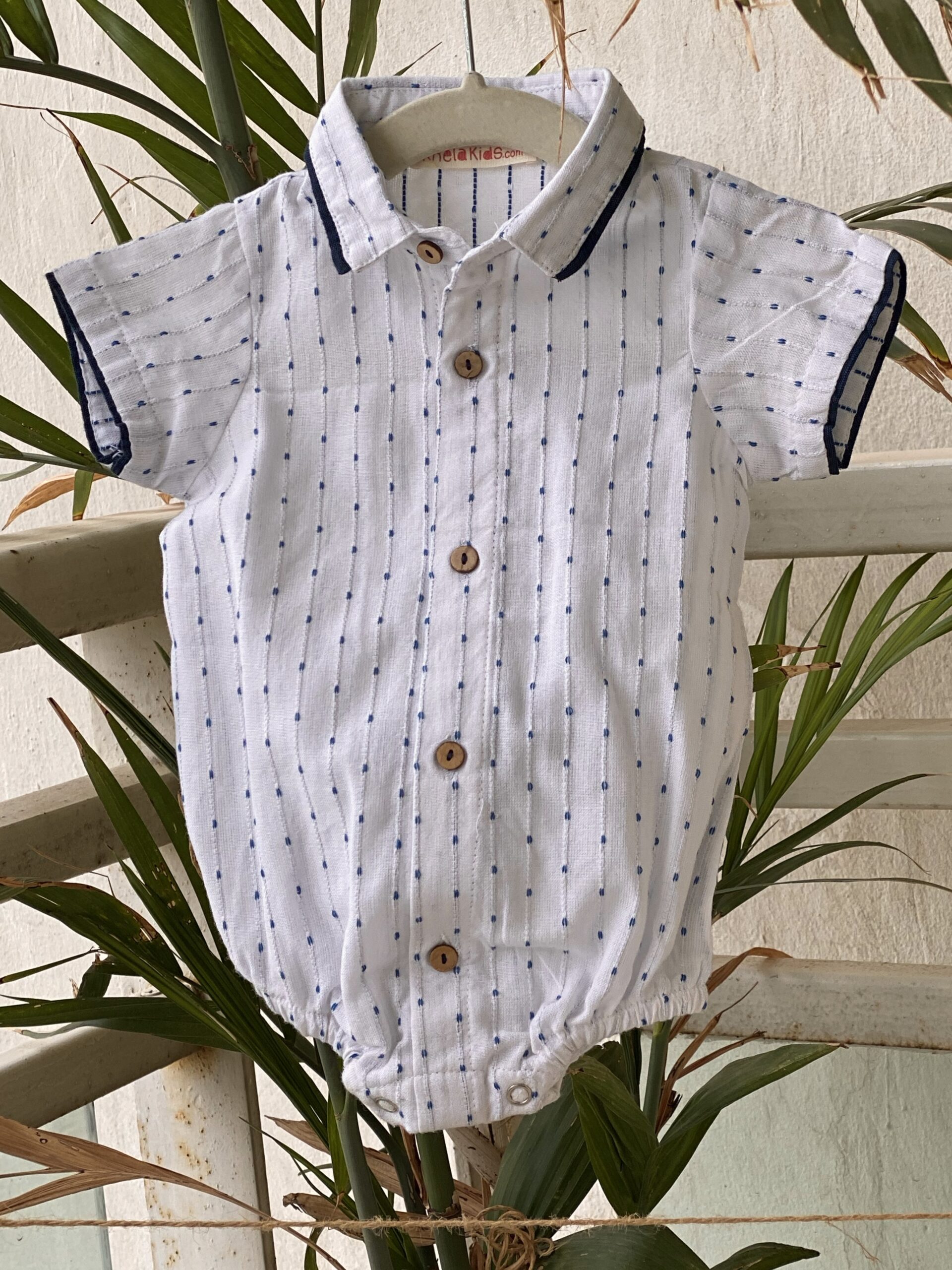 Peter pan collar baby shirt