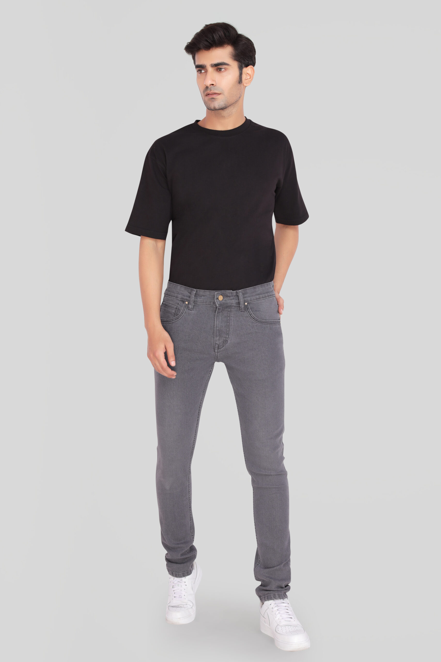 Skinny Fit-Charcoal