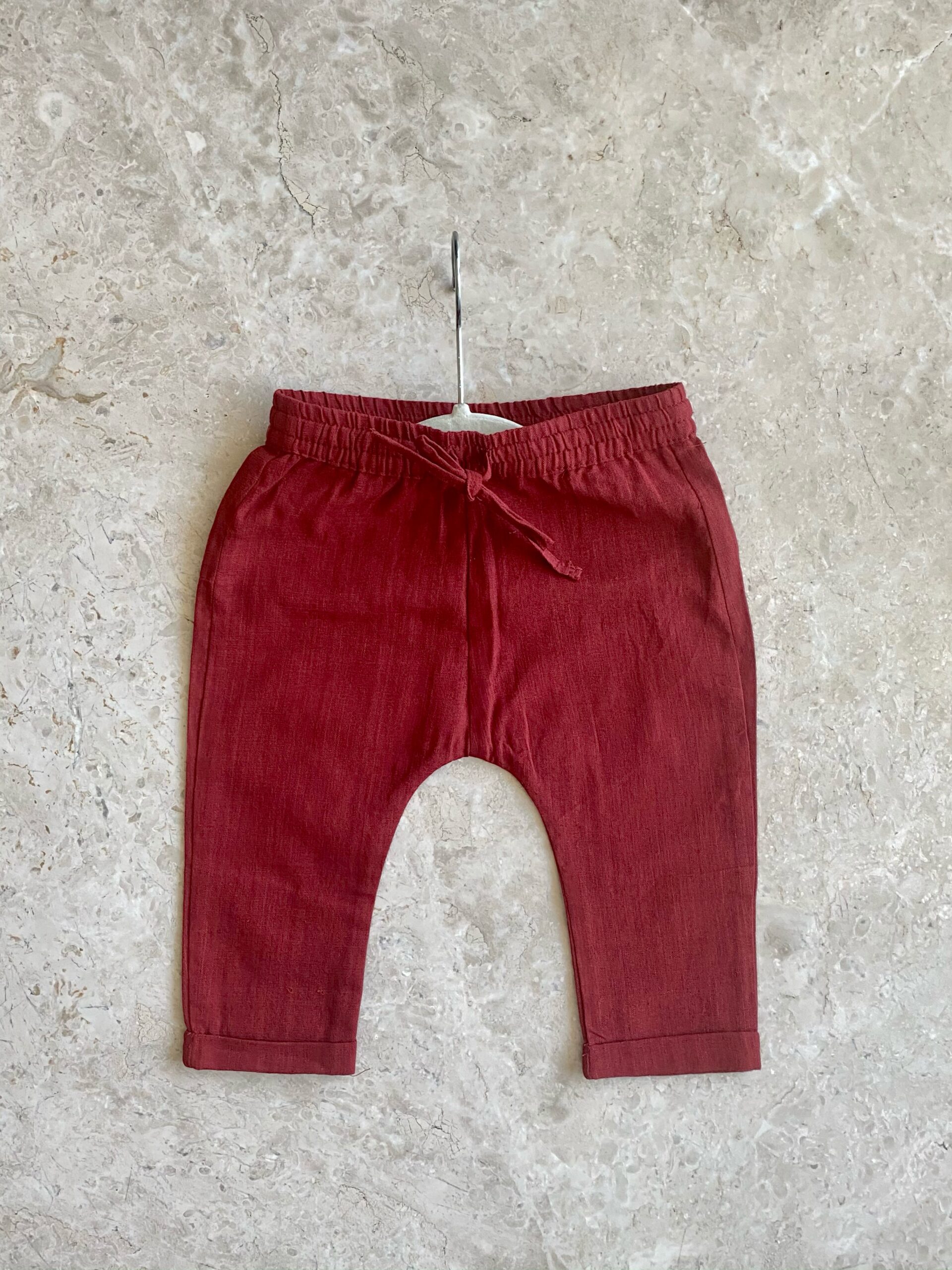 Red Unisex Pants